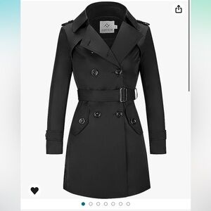 Amazon black trench coat